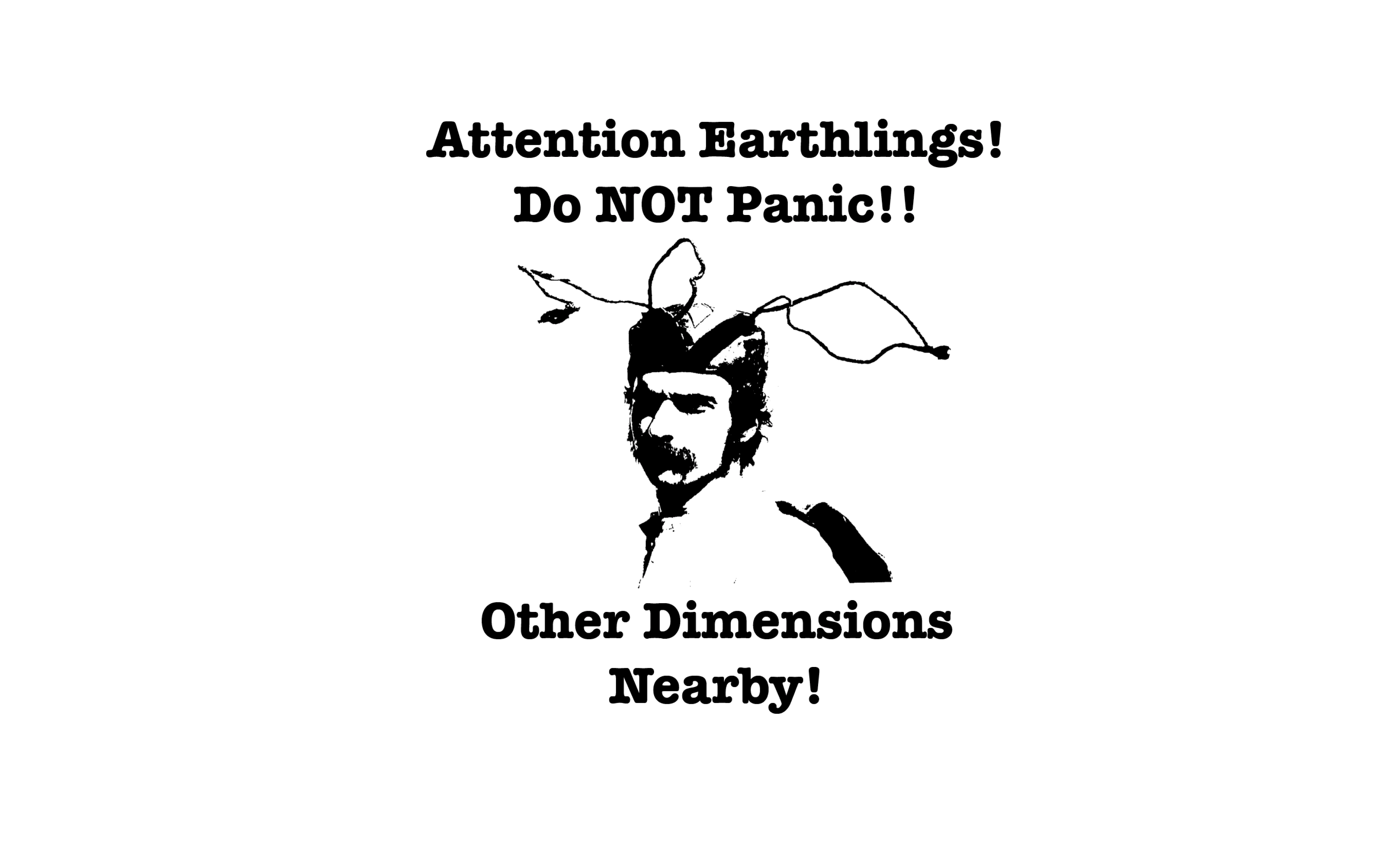 A poster from Howard's recent wonderbox art piece titled ‘Other Dimensions.' Image credited to Fabrice Florin.